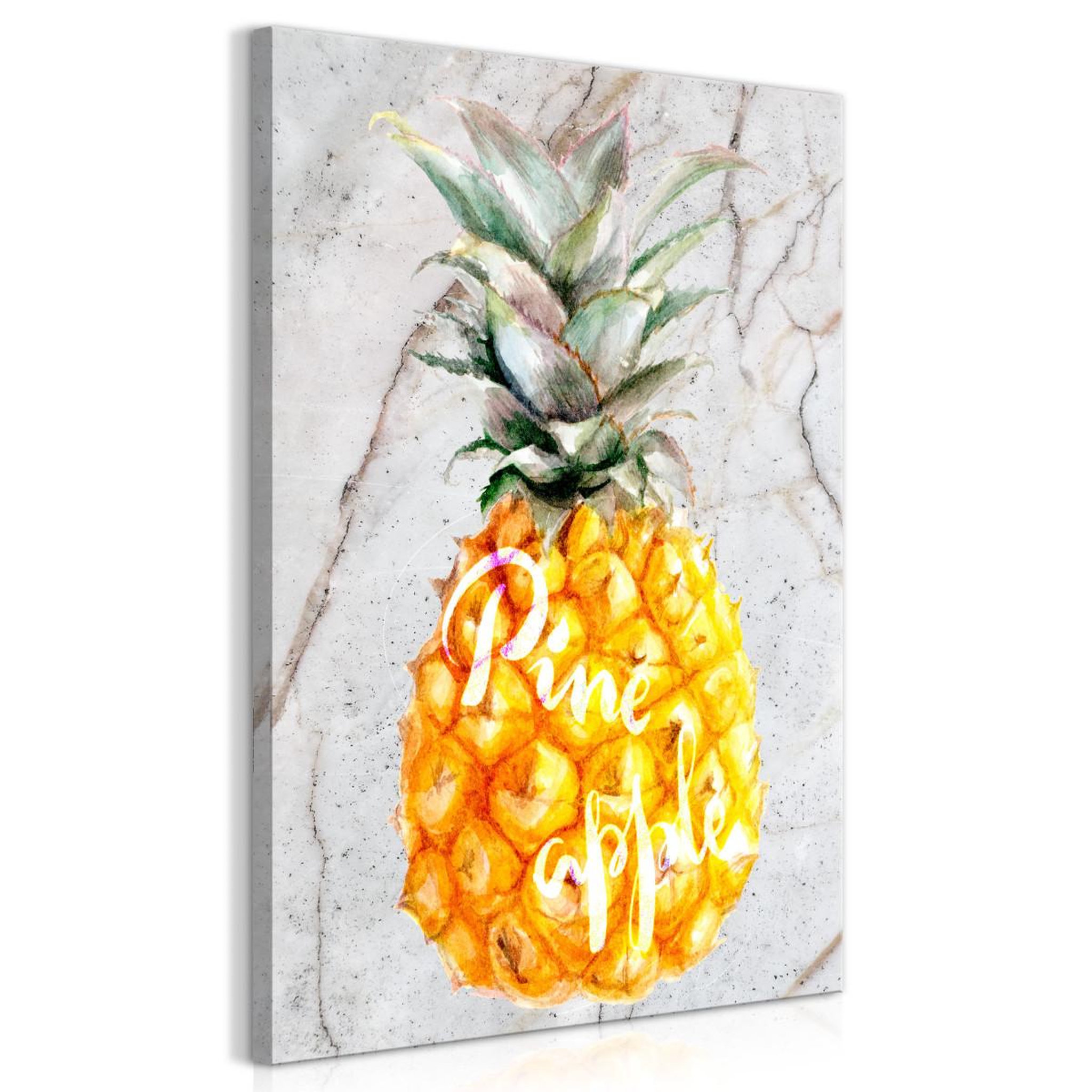 Paris Prix Tableau imprimé  pineapple & marble. Coloris disponibles : Multicolore