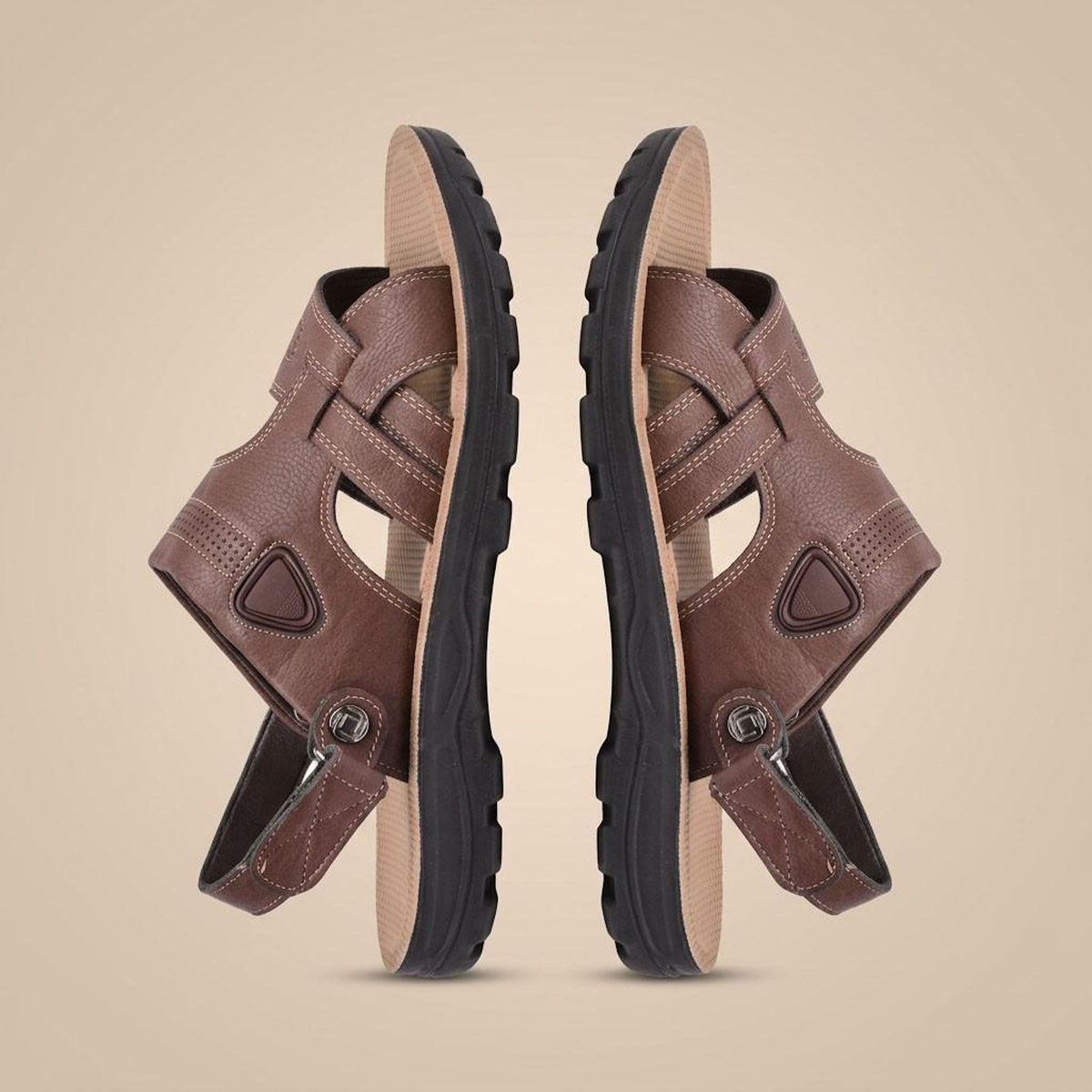 OZABI OZABI Sandales Homme Confort Semelle Souple Antiderapante Scratch 39-45