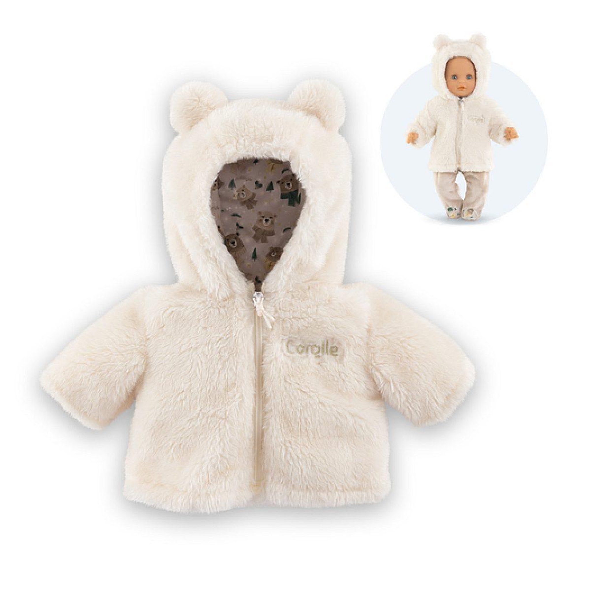 Voir la diapositive 2 : Corolle Bb30 manteau foret enchantee