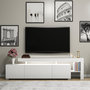 Voir la diapositive 3 : Habitat et Jardin Meuble TV en bois  Beliz  192 x 37 x 53 cm - Blanc