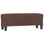 Voir la diapositive 2 : VIDAXL Banc Marron 100x35x41 cm Similicuir