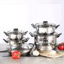 Voir la diapositive 5 : HI HI Ensemble d ustensiles de cuisine 12 pcs Acier inoxydable