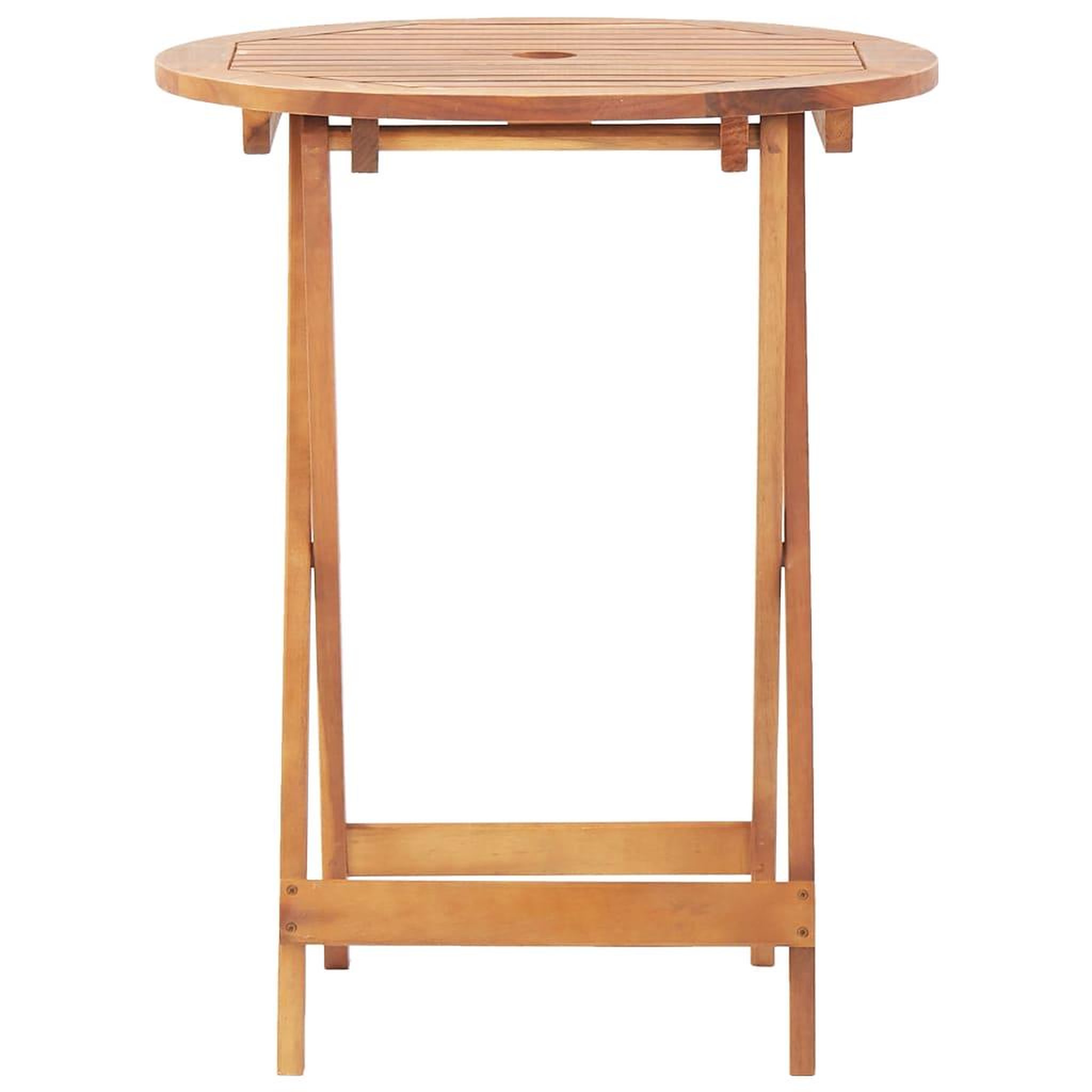 Voir la diapositive 3 : VIDAXL Table pliable de jardin 60x75 cm bois d'acacia massif