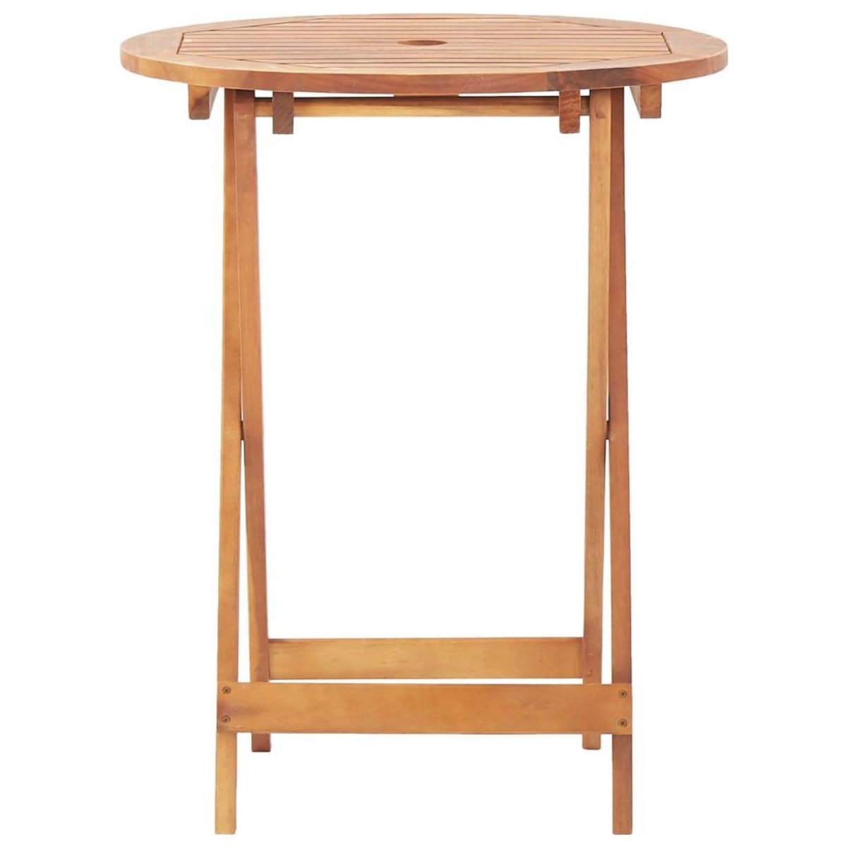 VIDAXL Table pliable de jardin 60x75 cm bois d'acacia massif