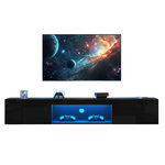 MERAX Meuble tv. Coloris disponibles : Blanc