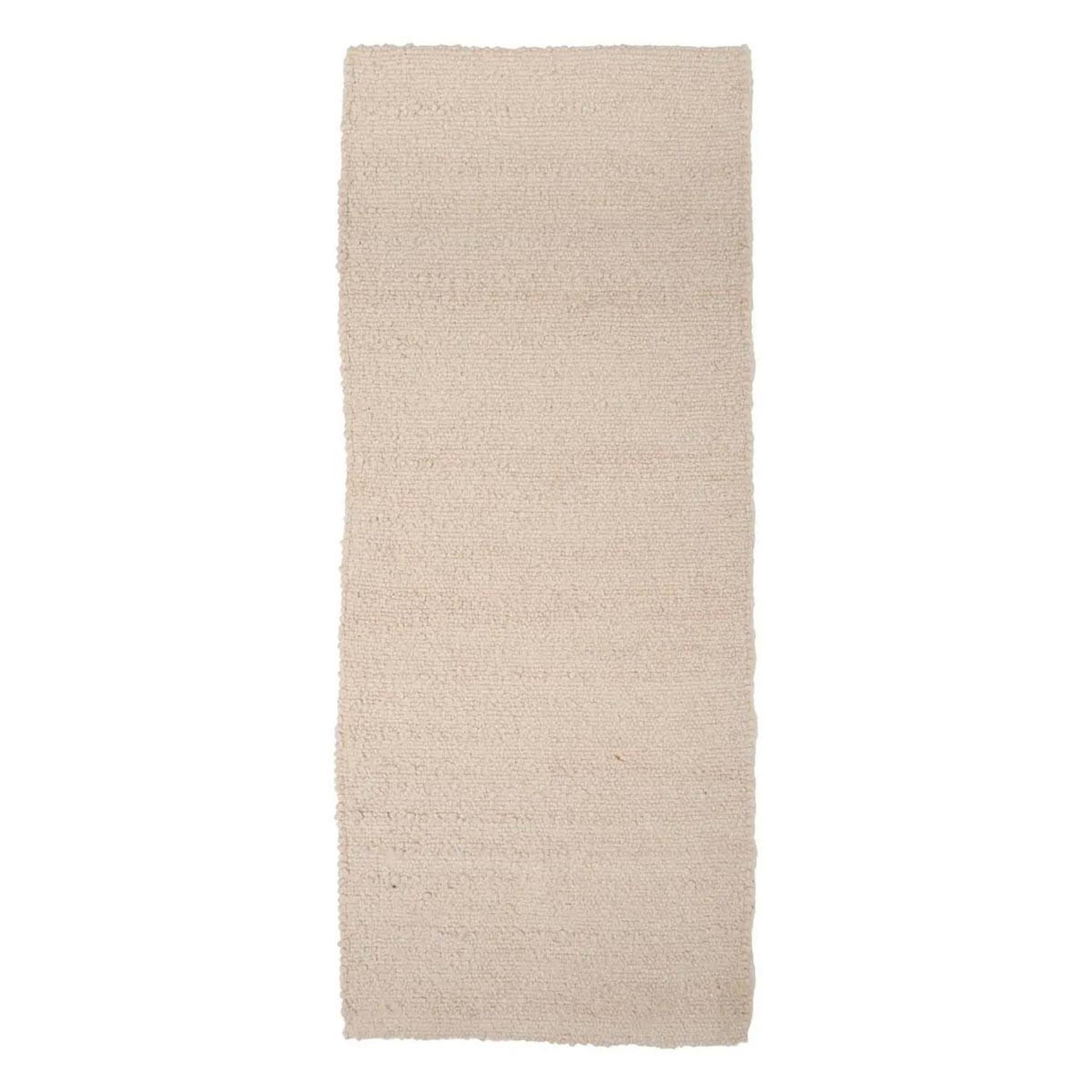 ATMOSPHERA Tapis effet laine  volna  80x200cm ivoire
