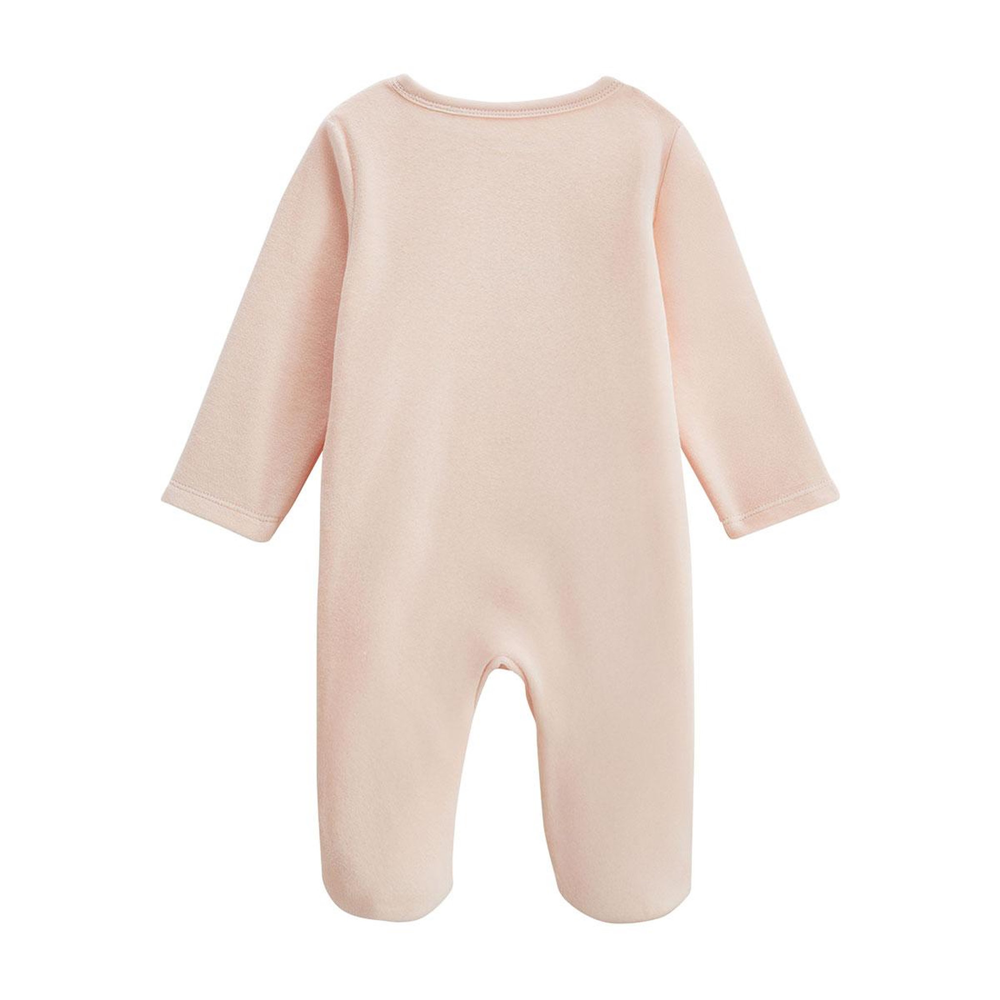 Voir la diapositive 2 : Petit Béguin Pyjama bébé en velours ouverture zippée louison