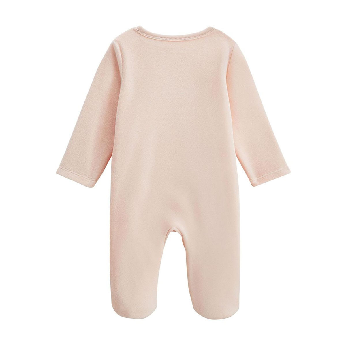 Petit Béguin Pyjama bébé en velours ouverture zippée Louison