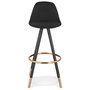Voir la diapositive 2 : Paris Prix Tabouret de Bar Design  Ratima  97cm Noir & Or