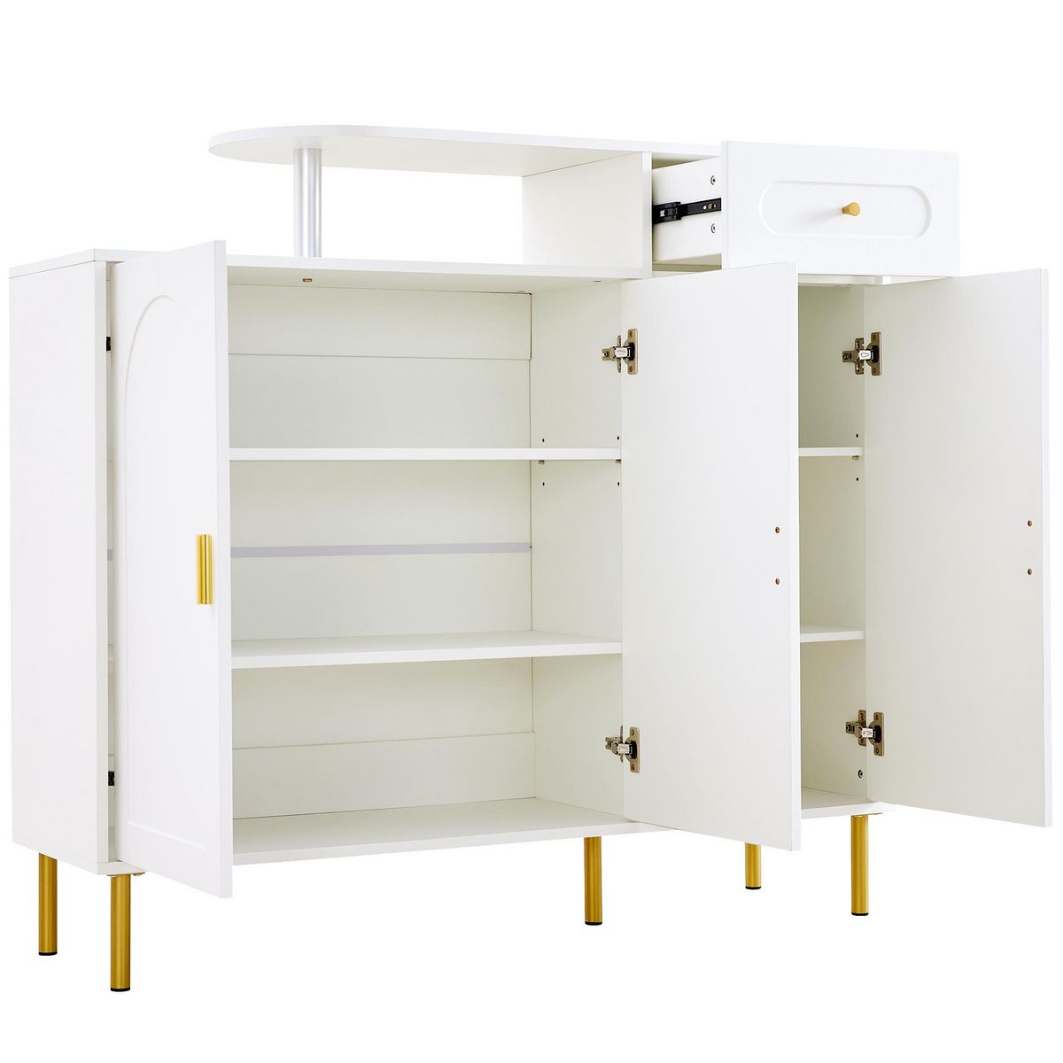 MERAX Meuble à chaussures 12 paires blanc panneaux de particules