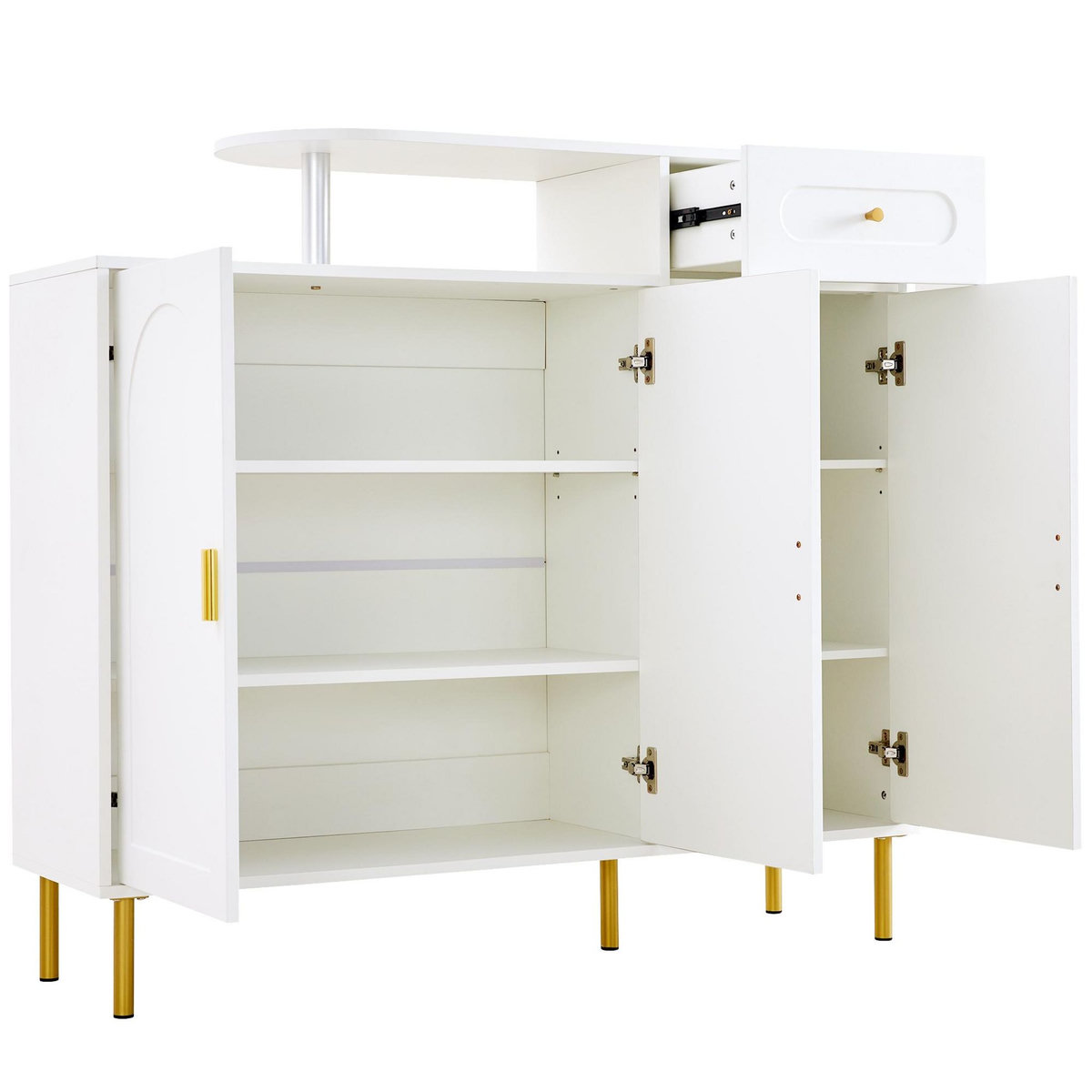 MERAX Meuble à chaussures 12 paires blanc panneaux de particules