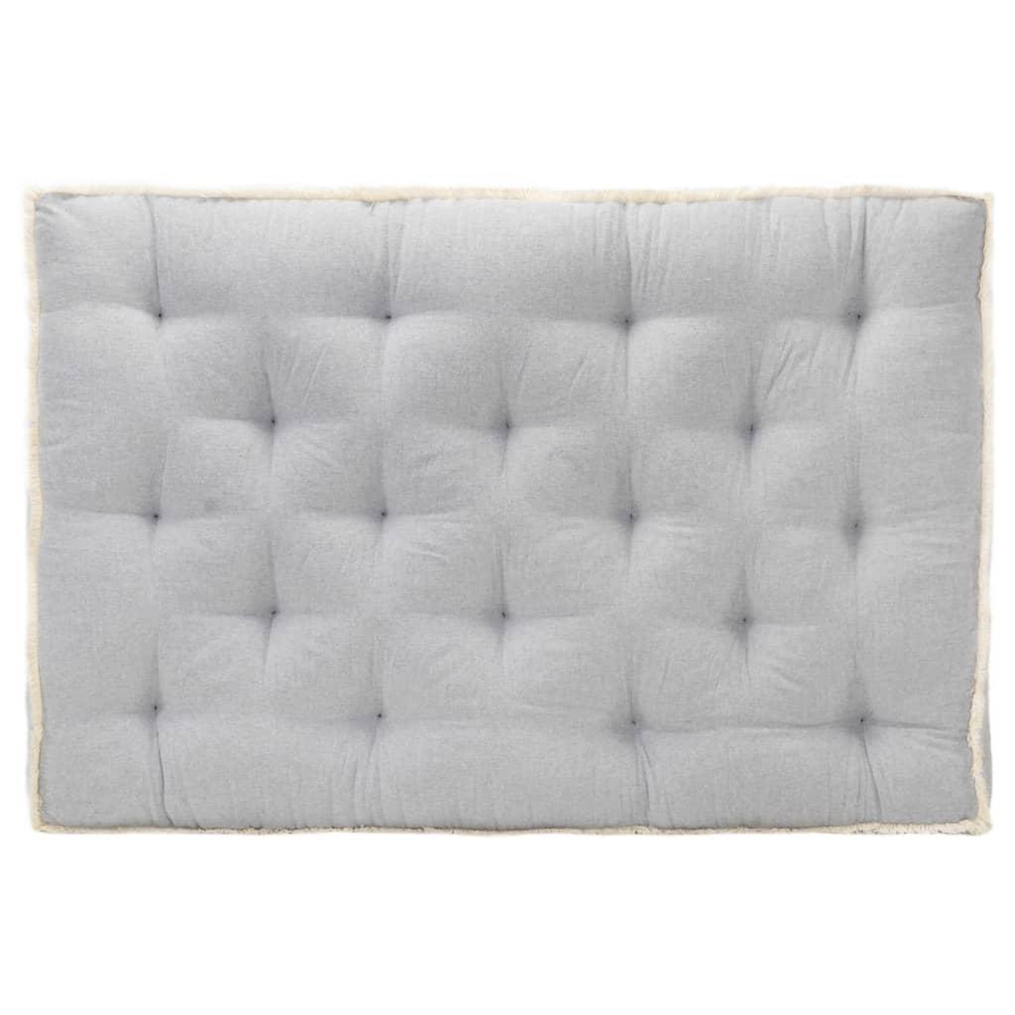 Voir la diapositive 1 : VIDAXL Coussin de canape palette Gris 120x80x10 cm