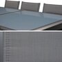 SWEEEK Salon de jardin table extensible - Philadelphie   - Table en aluminium 200/300cm, 8 fauteuils en textilène