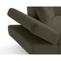 Voir la diapositive 4 : BEST MOBILIER Lisbona - canapé d'angle droit 5 places convertible avec têtières en velours côtelé