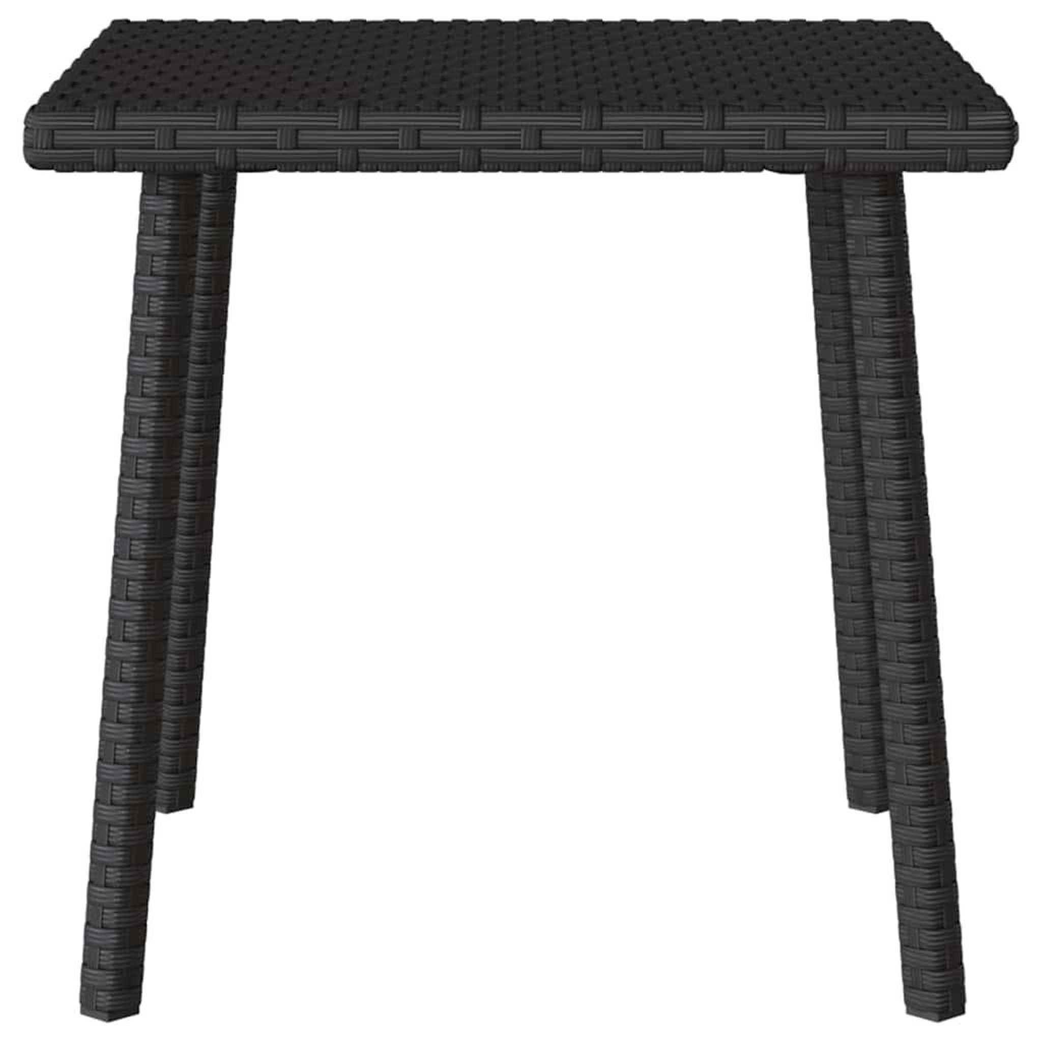 Voir la diapositive 5 : VIDAXL Table basse de jardin rectangulaire noir 40x40x37 cm rotin