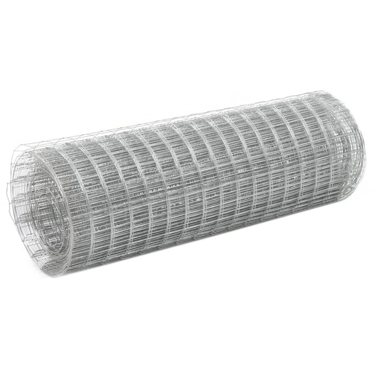 VIDAXL Grillage pour voliere acier galvanise 10x0,5 m argente
