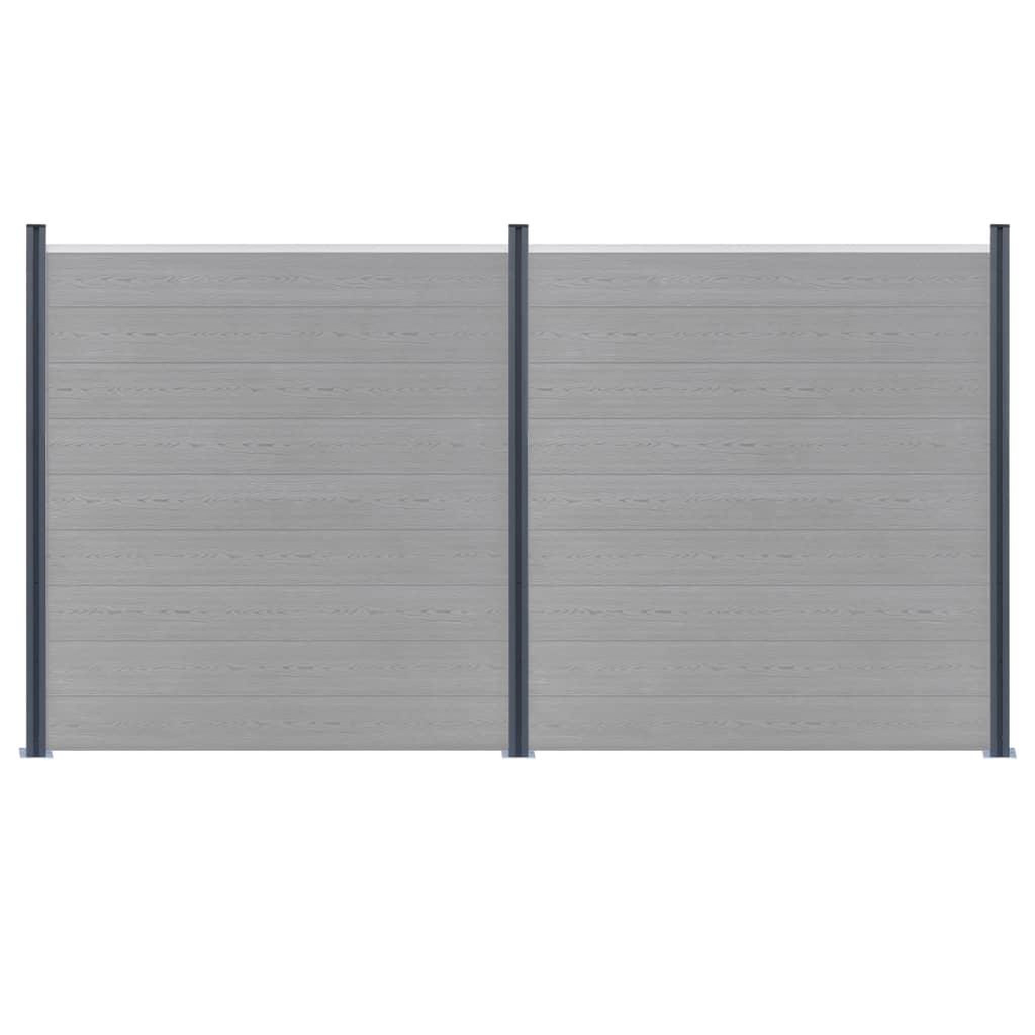 Voir la diapositive 2 : VIDAXL Poteaux de cloture 3 pcs Gris fonce 185 cm Aluminium