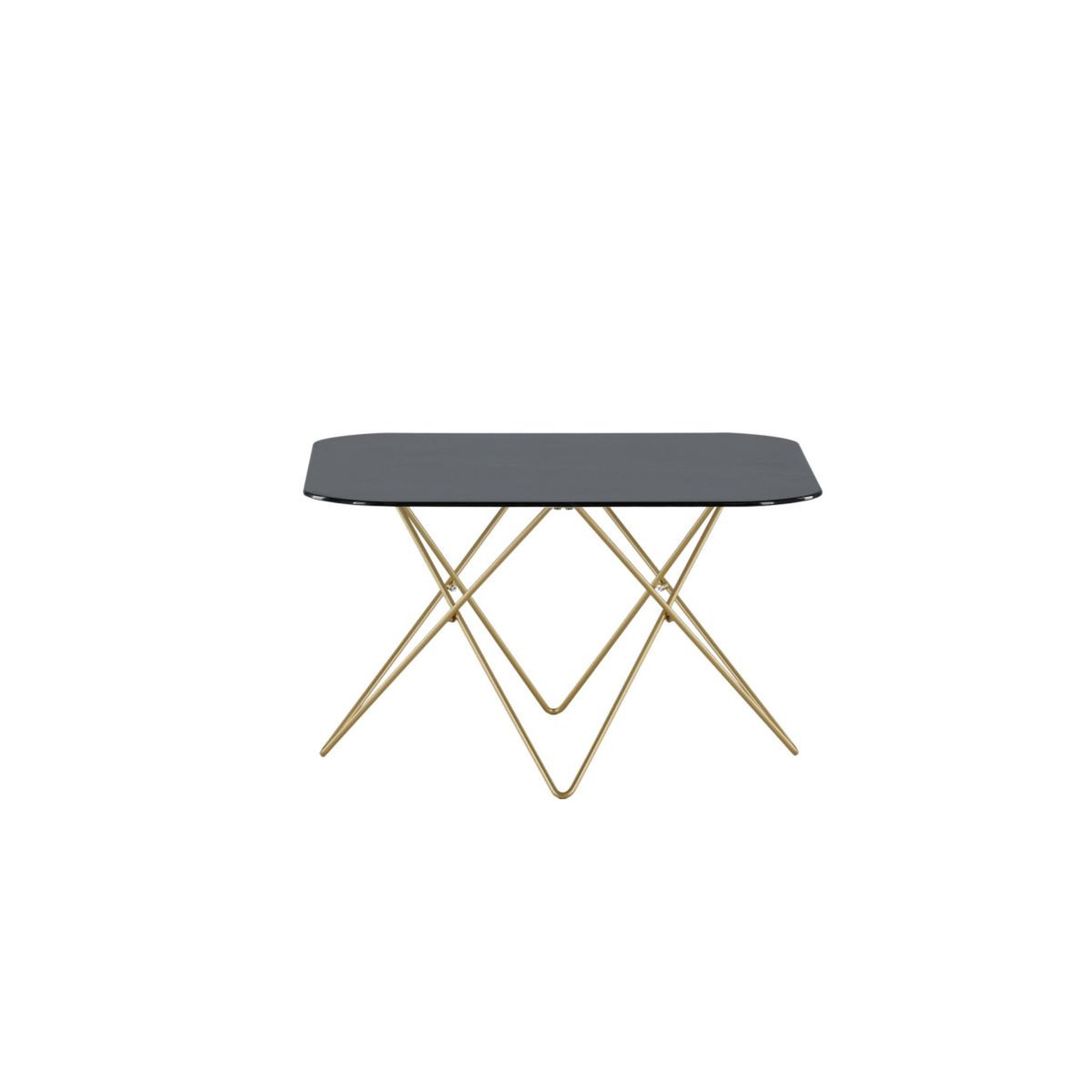 Voir la diapositive 3 : Paris Prix Table basse en verre marbré  tristar  80cm noir & or