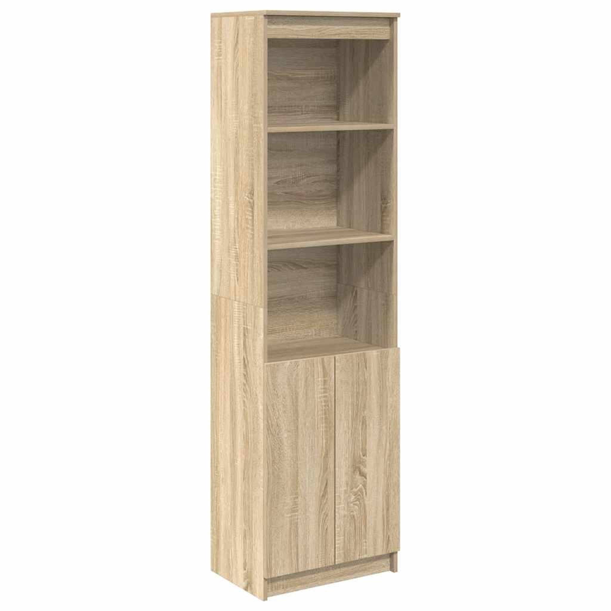 Voir la diapositive 2 : VIDAXL Buffet haut chene sonoma 50x35x180 cm bois d'ingenierie