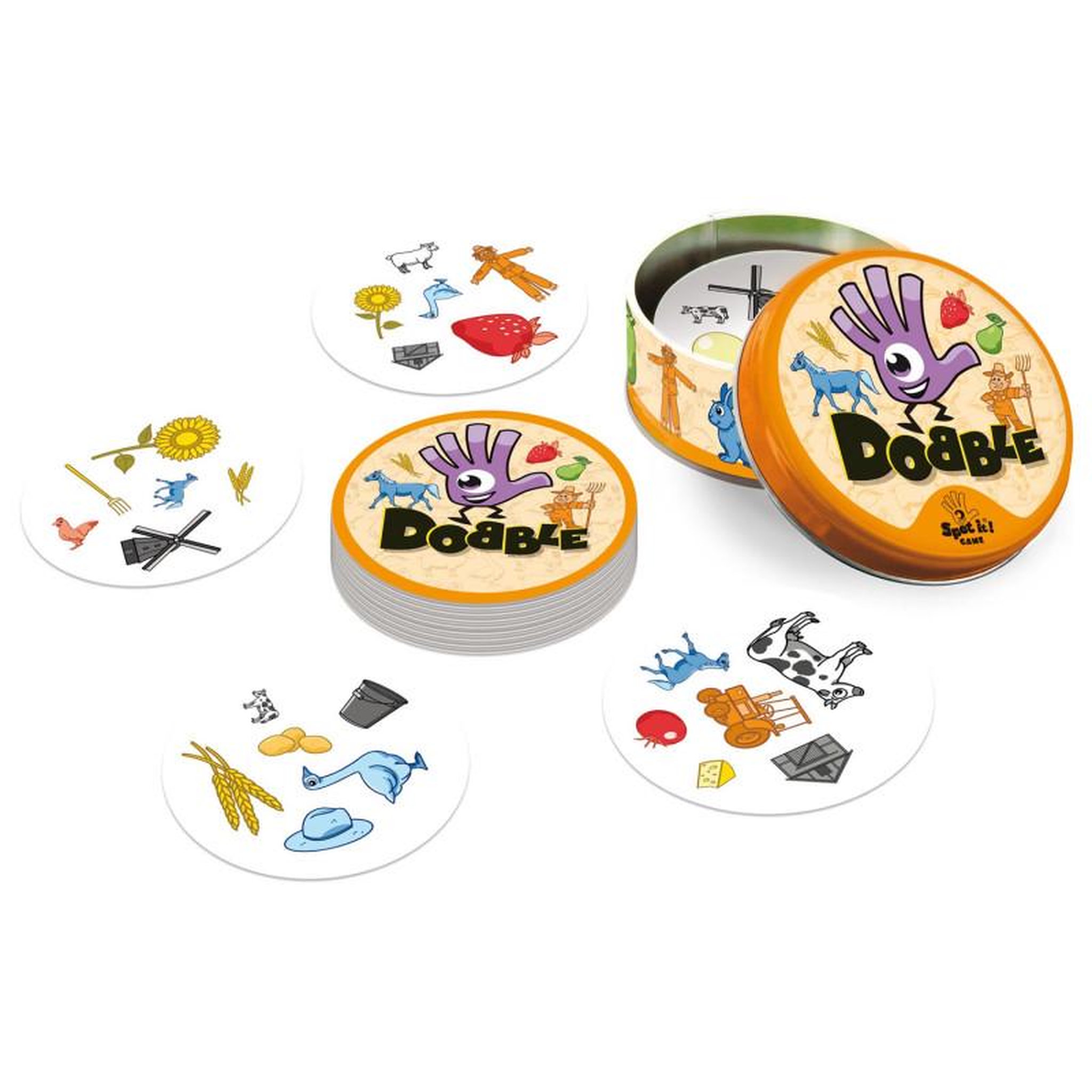 Voir la diapositive 3 : Asmodee Asmodee - Dobble Farm Card Game ASM01-014