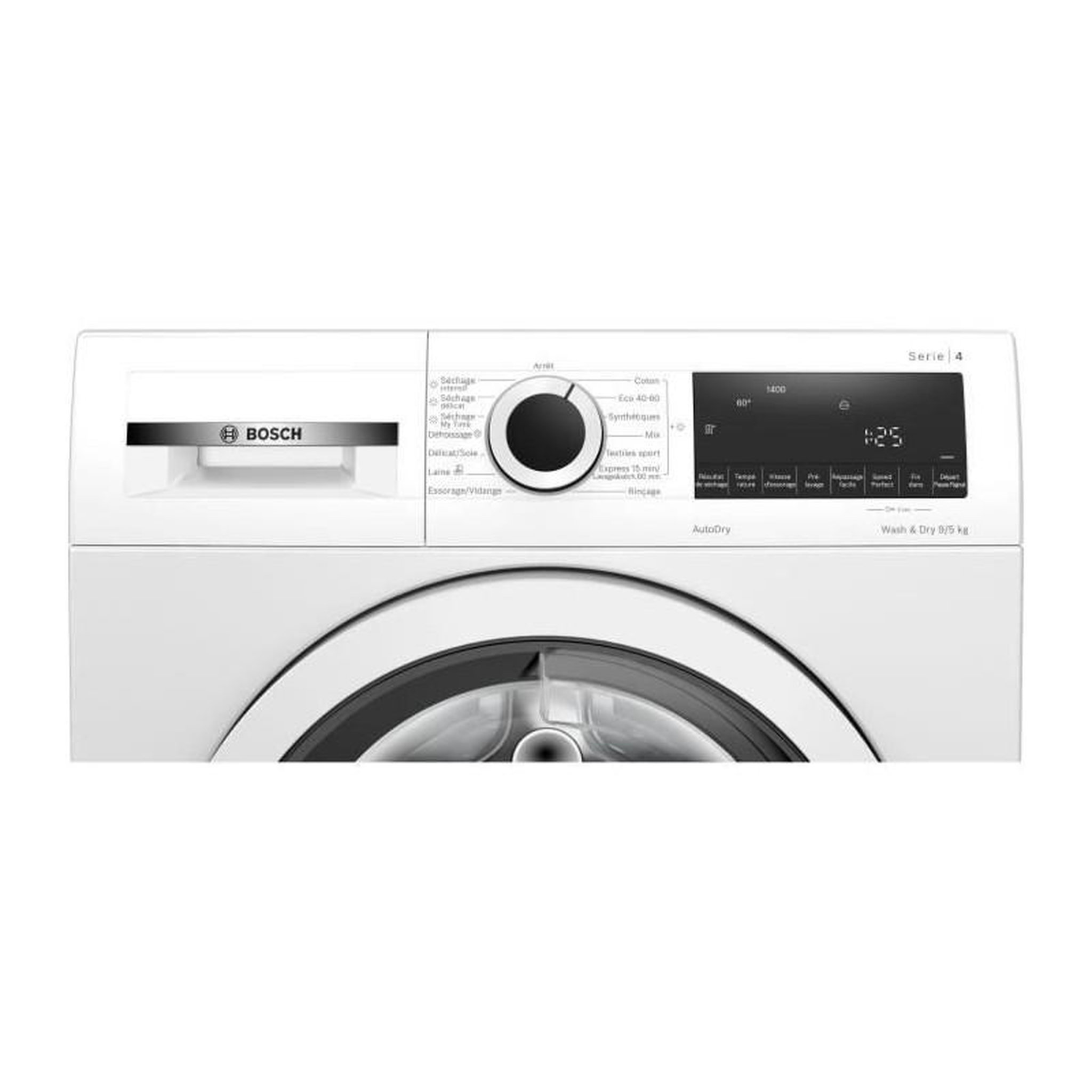 Voir la diapositive 5 : BOSCH Lave-linge séchant frontal 9/5 kg 1400 tours/min - wna144v0fr
