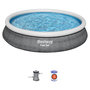 Voir la diapositive 4 : BESTWAY Piscine autoportée ronde 457x84cm Fast Set&trade;