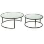 Voir la diapositive 2 : Paris Prix Lot de 2 Tables Basses Design  Alony  89cm Noir