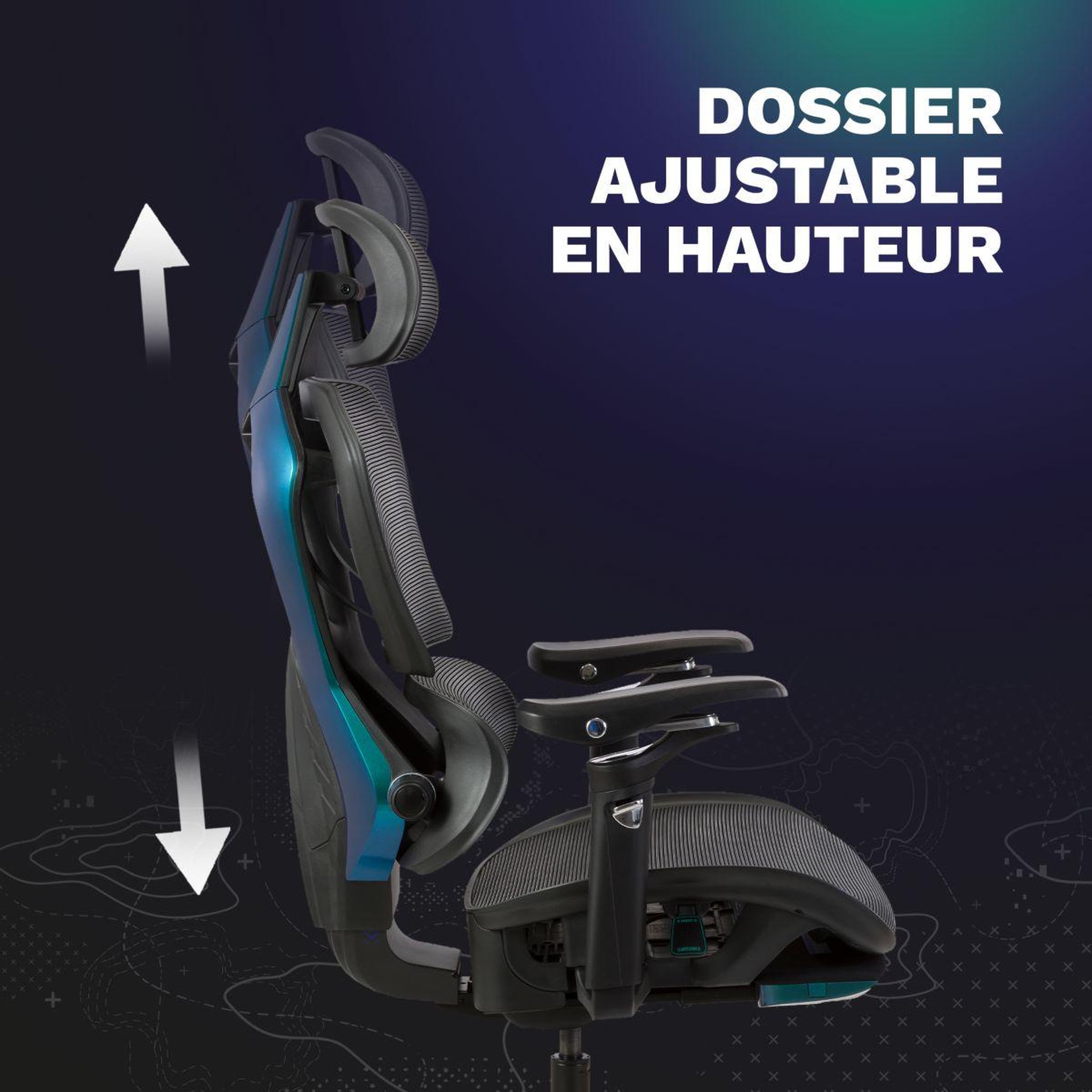 Voir la diapositive 2 : SKILLKORP Chaise gaming c20 ultimate
