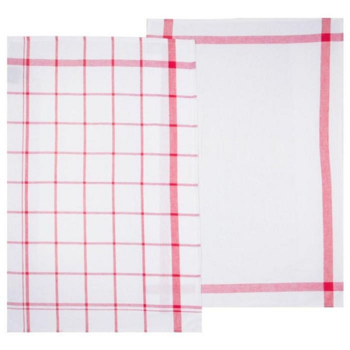 ATMOSPHERA Lot de 2 Torchons de Cuisine  Traditionnel  70cm Rouge