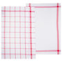 Voir la diapositive 2 : ATMOSPHERA Lot de 2 Torchons de Cuisine  Traditionnel  70cm Rouge
