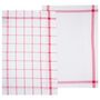 Voir la diapositive 2 : Paris Prix Lot de 2 Torchons de Cuisine  Traditionnel  70cm Rouge