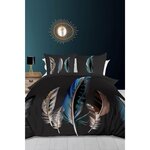 SOLEIL D'OCRE Parure housse de couette dessin placé 240X220 cm CARESSE, 100% coton 57 fils/cm2