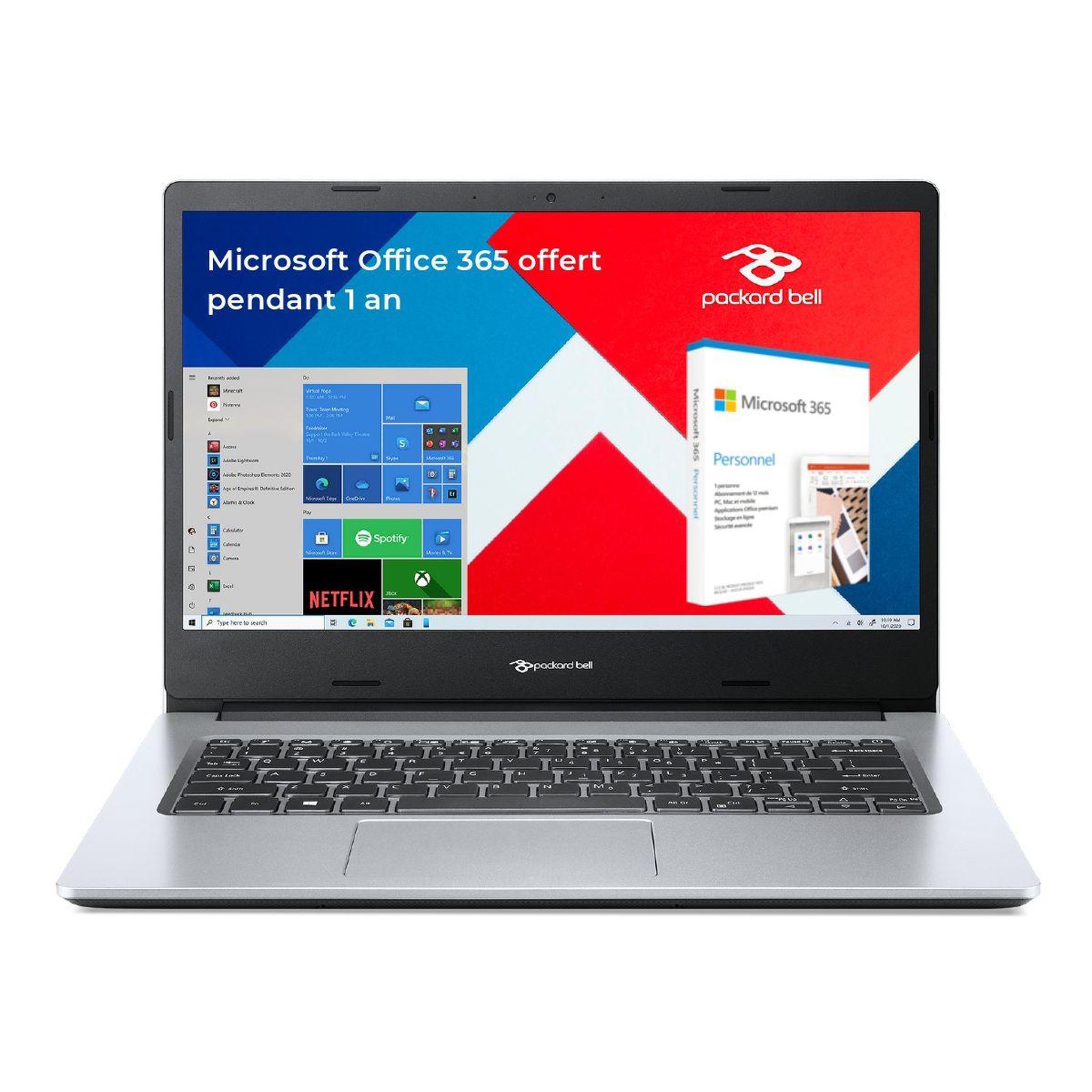 Voir la diapositive 1 : Packard Bell Ordinateur portable B114-33-C3N8 + Office 365 p