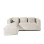 Voir la diapositive 1 : LISA DESIGN Stella - canapé d'angle - en velours côtelé - 4 places -style contemporain - gauche