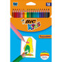 Voir la diapositive 1 : BIC Boîte de 18 crayons de couleur Kids Tropicolors