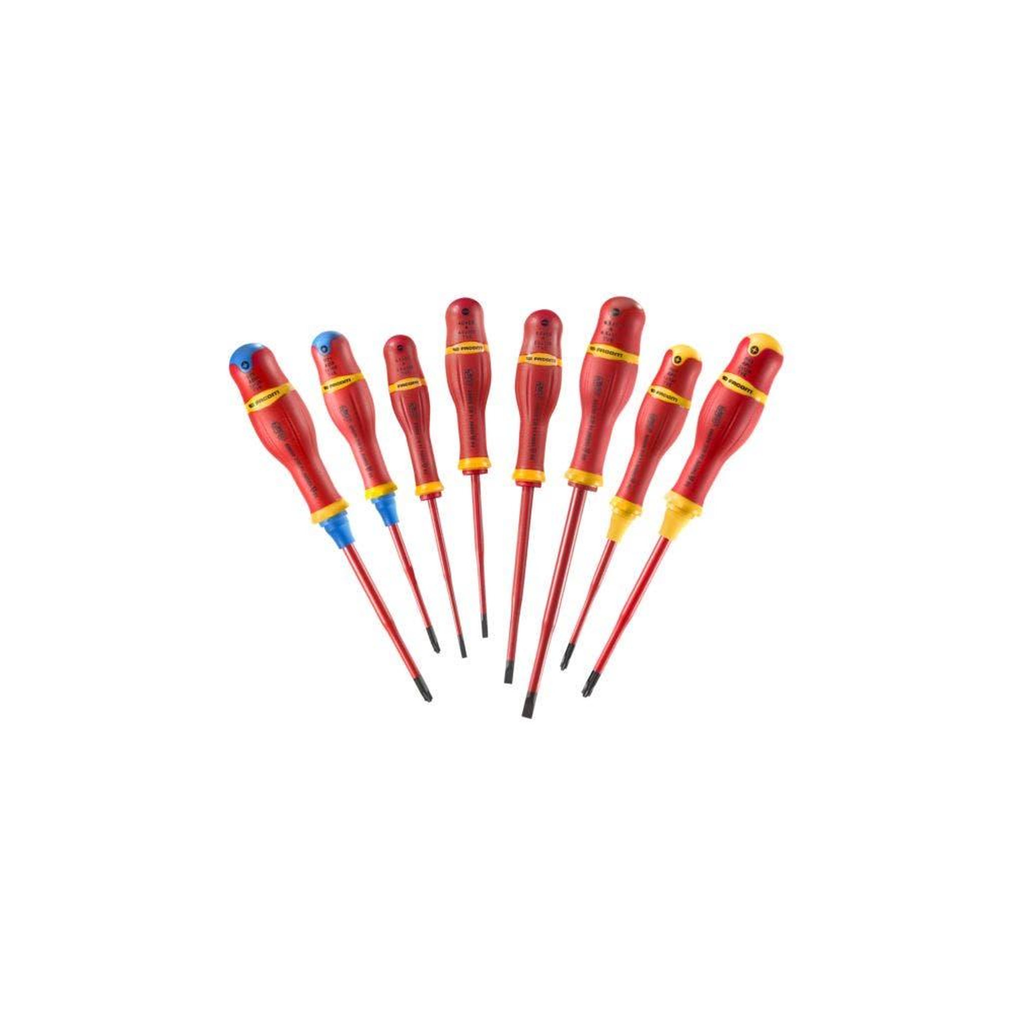 FACOM Jeu 8 tournevis protwist bornéo isolés 1000v empreintes mixtes