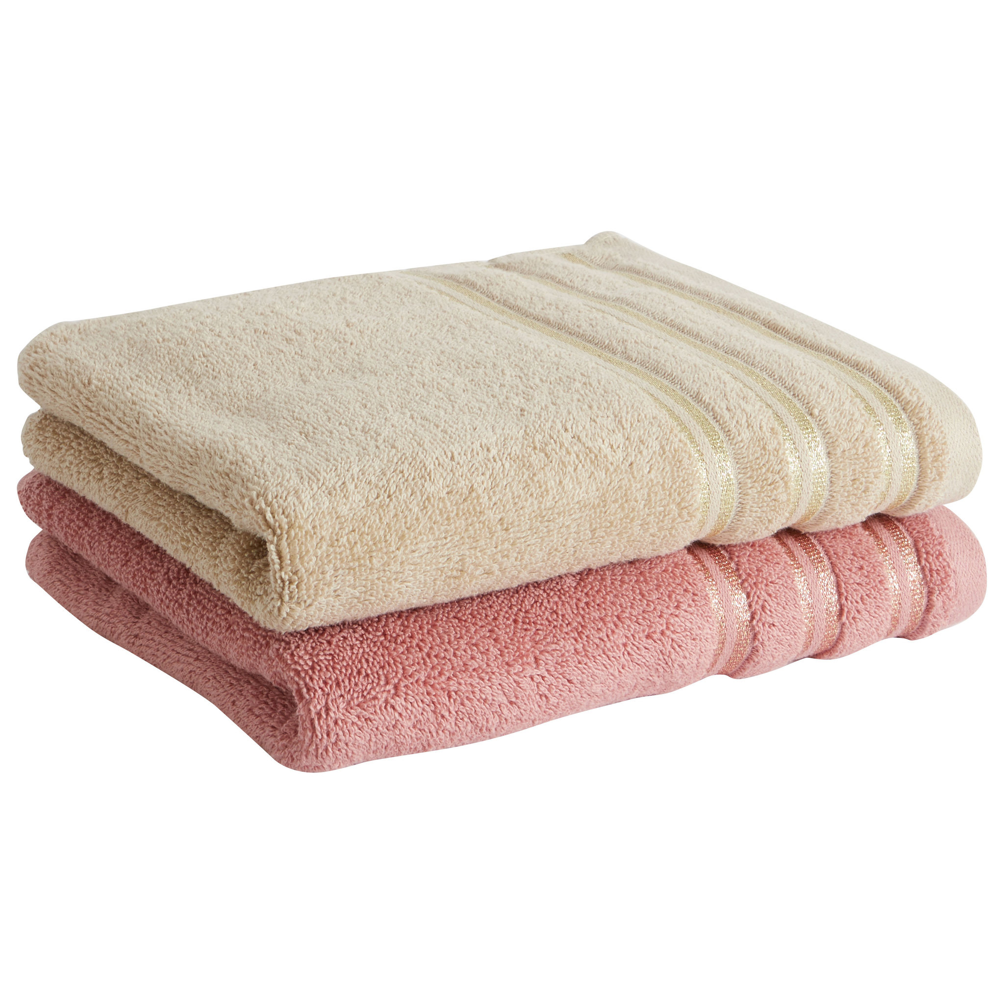 Voir la diapositive 3 : ACTUEL Maxi drap de bain uni en coton liteau Lurex  500G