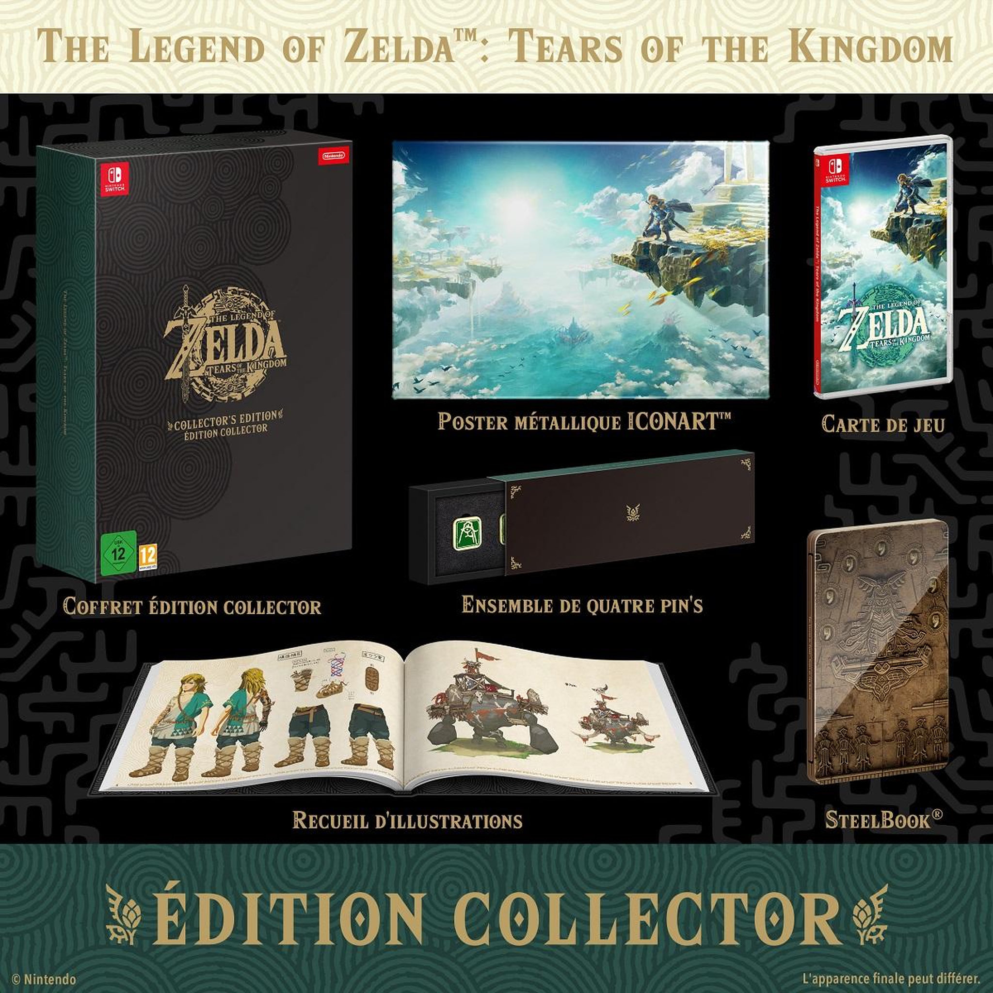 Voir la diapositive 2 : NINTENDO Legend of Zelda : Tears of Kingdom Collector Nintendo Switch