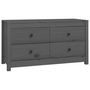 Voir la diapositive 2 : VIDAXL Armoire laterale Gris 100x40x54 cm Bois de pin massif