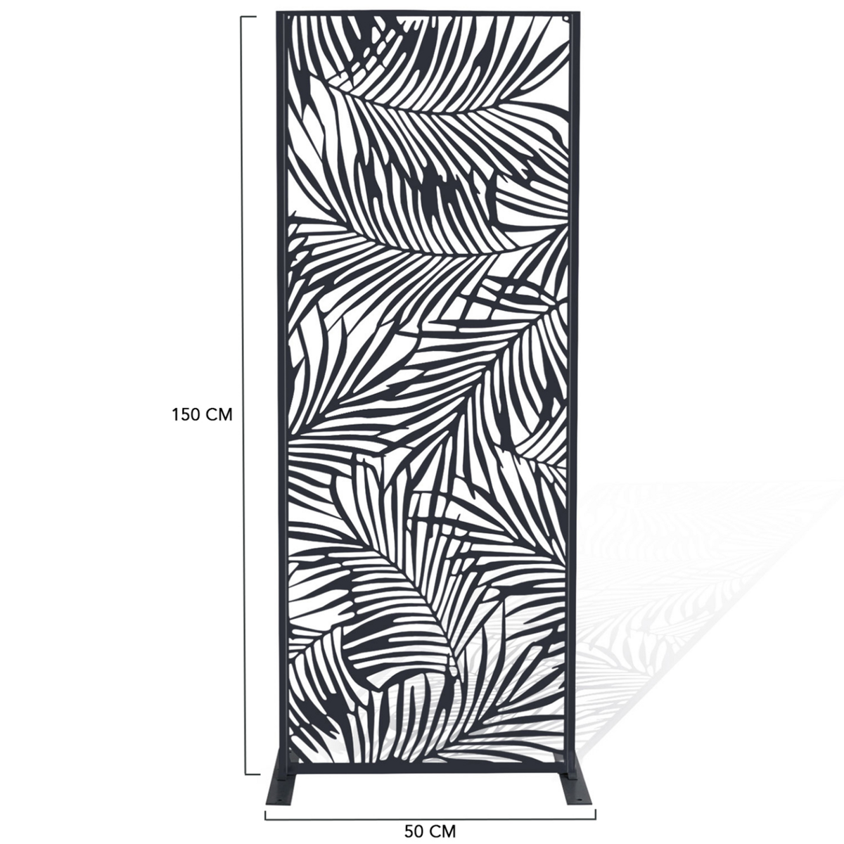 ID MARKET Panneau décoratif universel 150 x 50 CM PALM gris