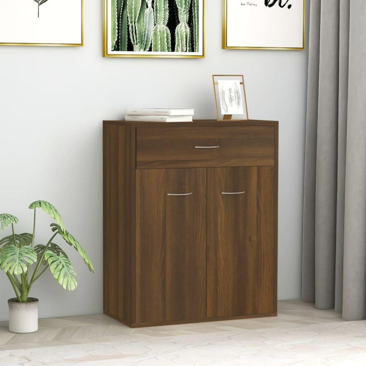 VIDAXL Buffet Chene marron 60x30x75 cm Bois d'ingenierie