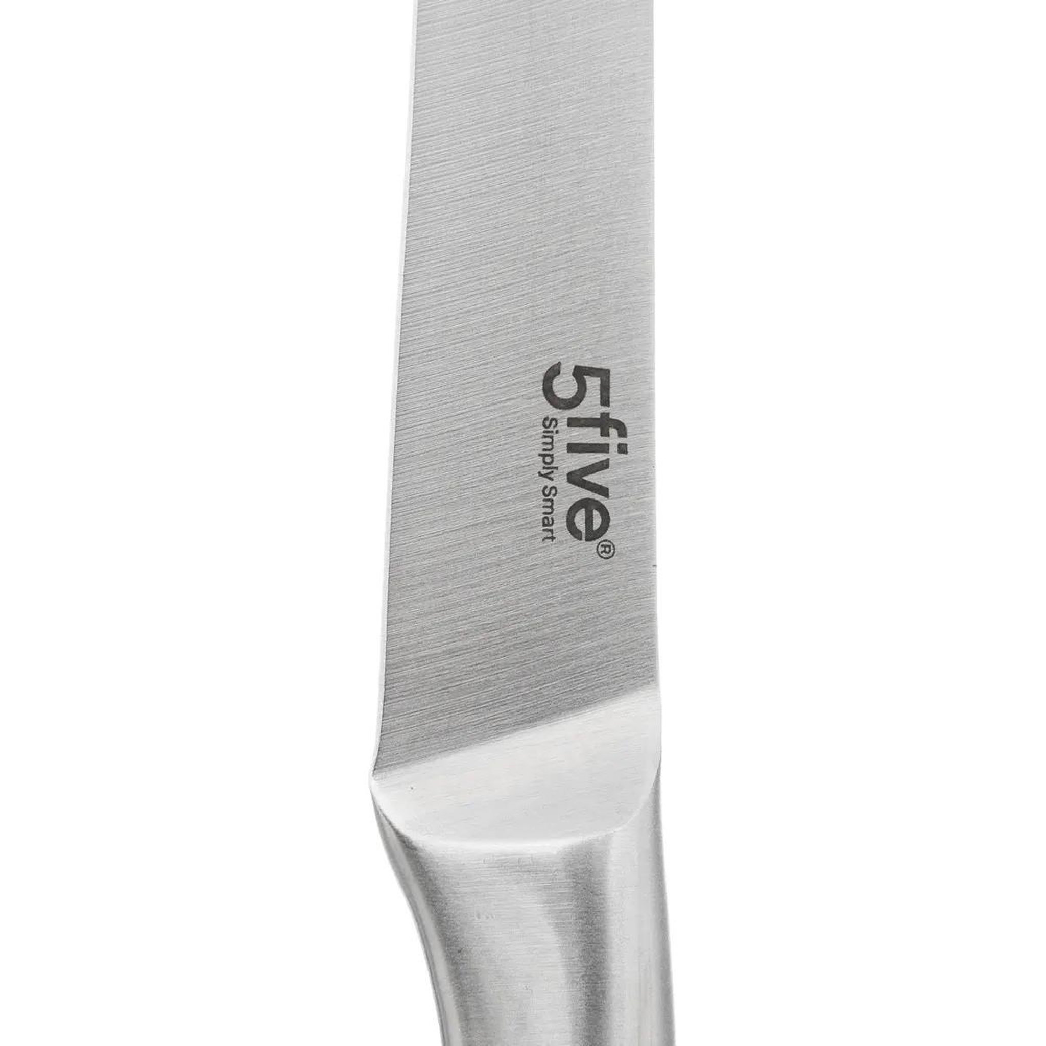 Voir la diapositive 2 : FIVE Couteau de Découpe  Inox Forgé  24cm Gris