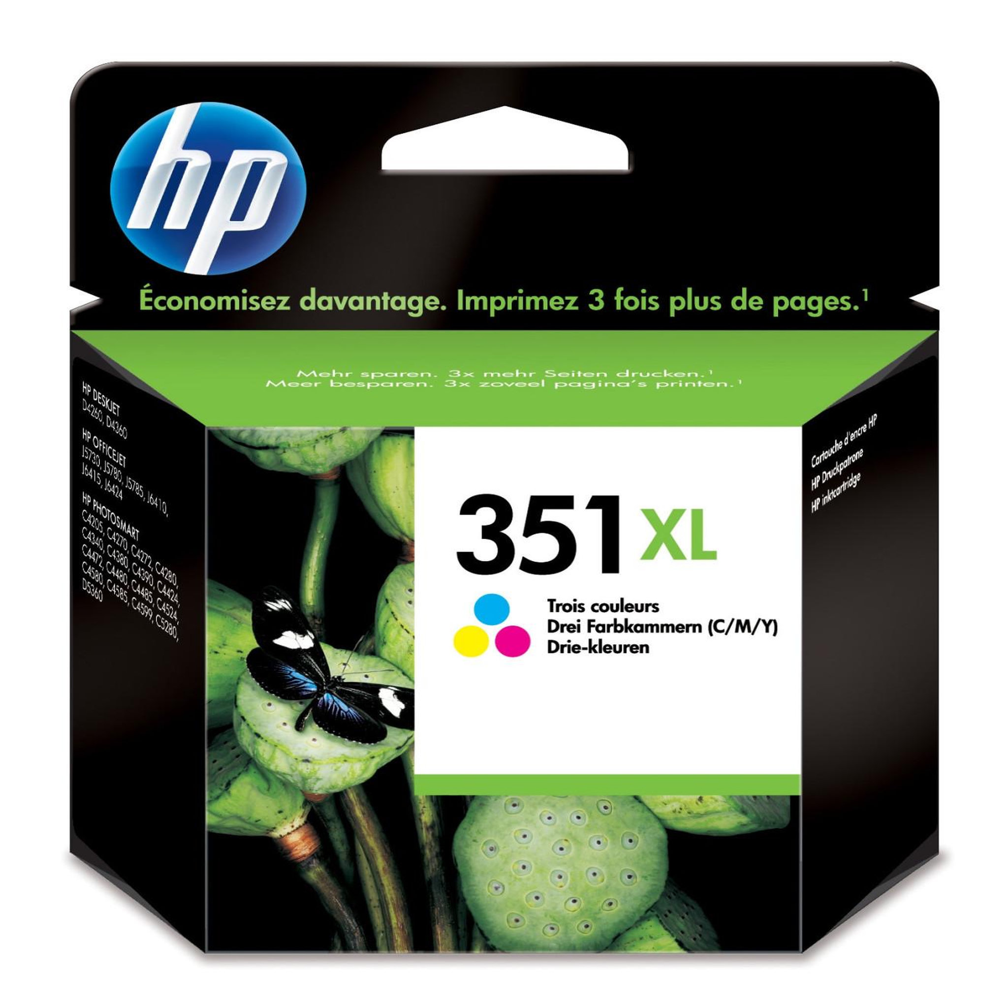 Voir la diapositive 1 : HP HP 351XL cartouche d'encre trois couleurs grande capacité authentique