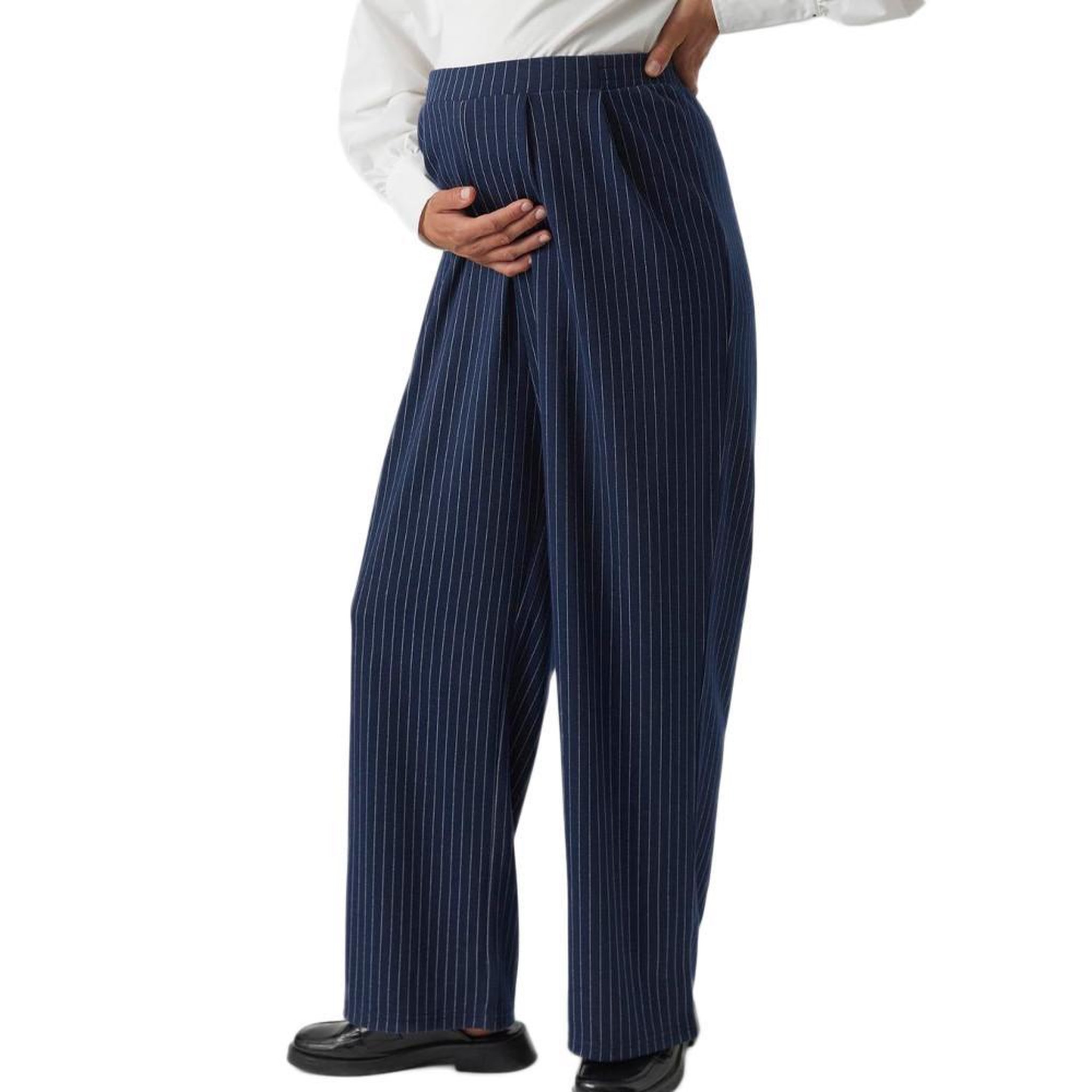 Voir la diapositive 2 : MAMALICIOUS Pantalon de grossesse marine femme mamalicious mikko