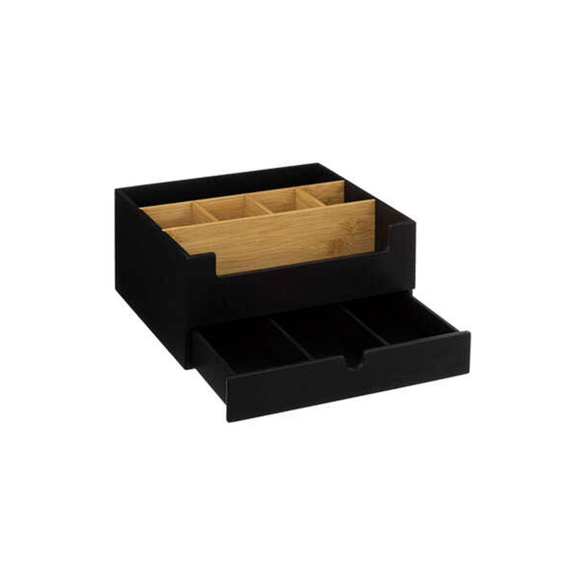 Voir la diapositive 2 : FIVE Organiseur 1 tiroir  natureo  26cm noir