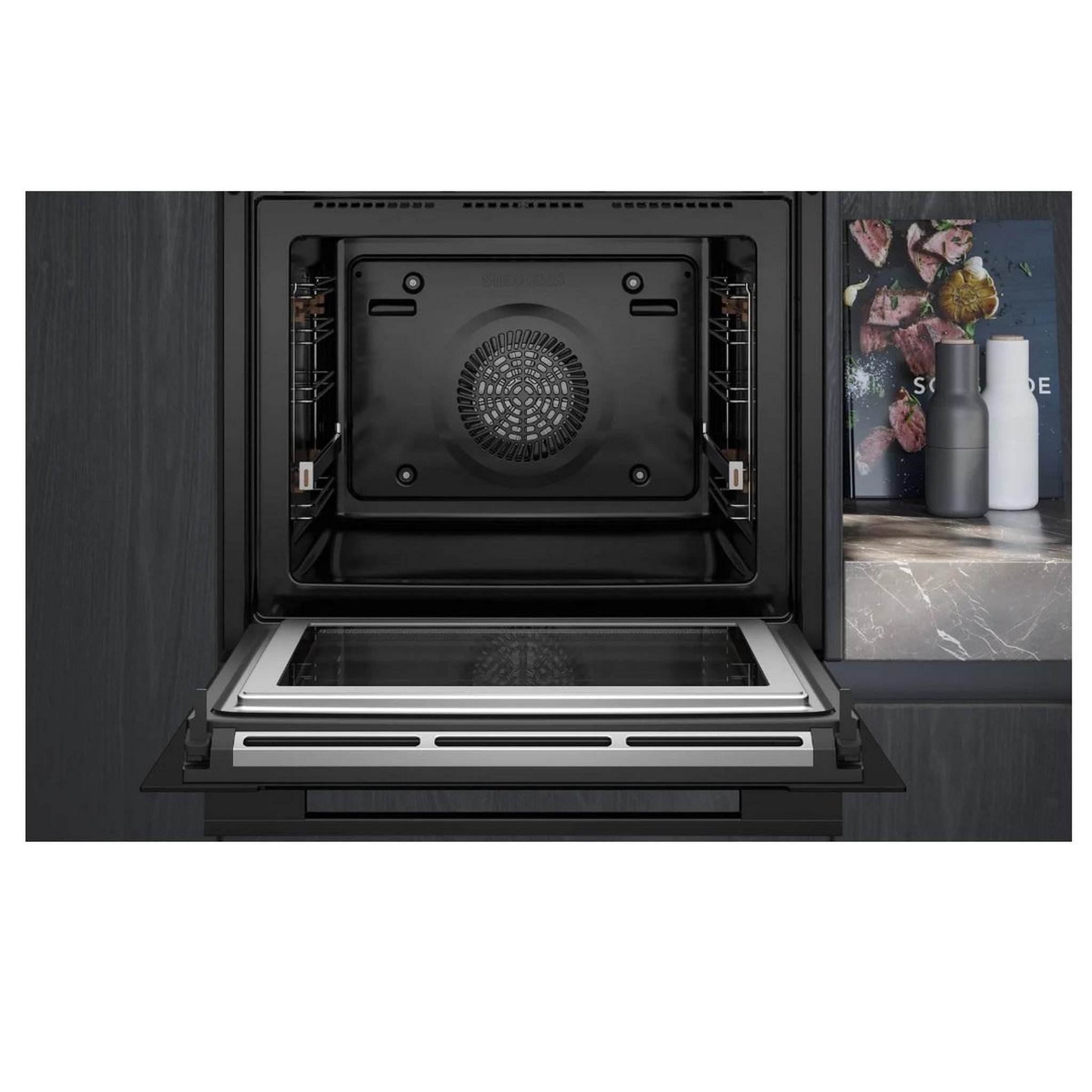 Voir la diapositive 2 : Siemens Four combiné mo intégrable 67l noir - hm776gkb1