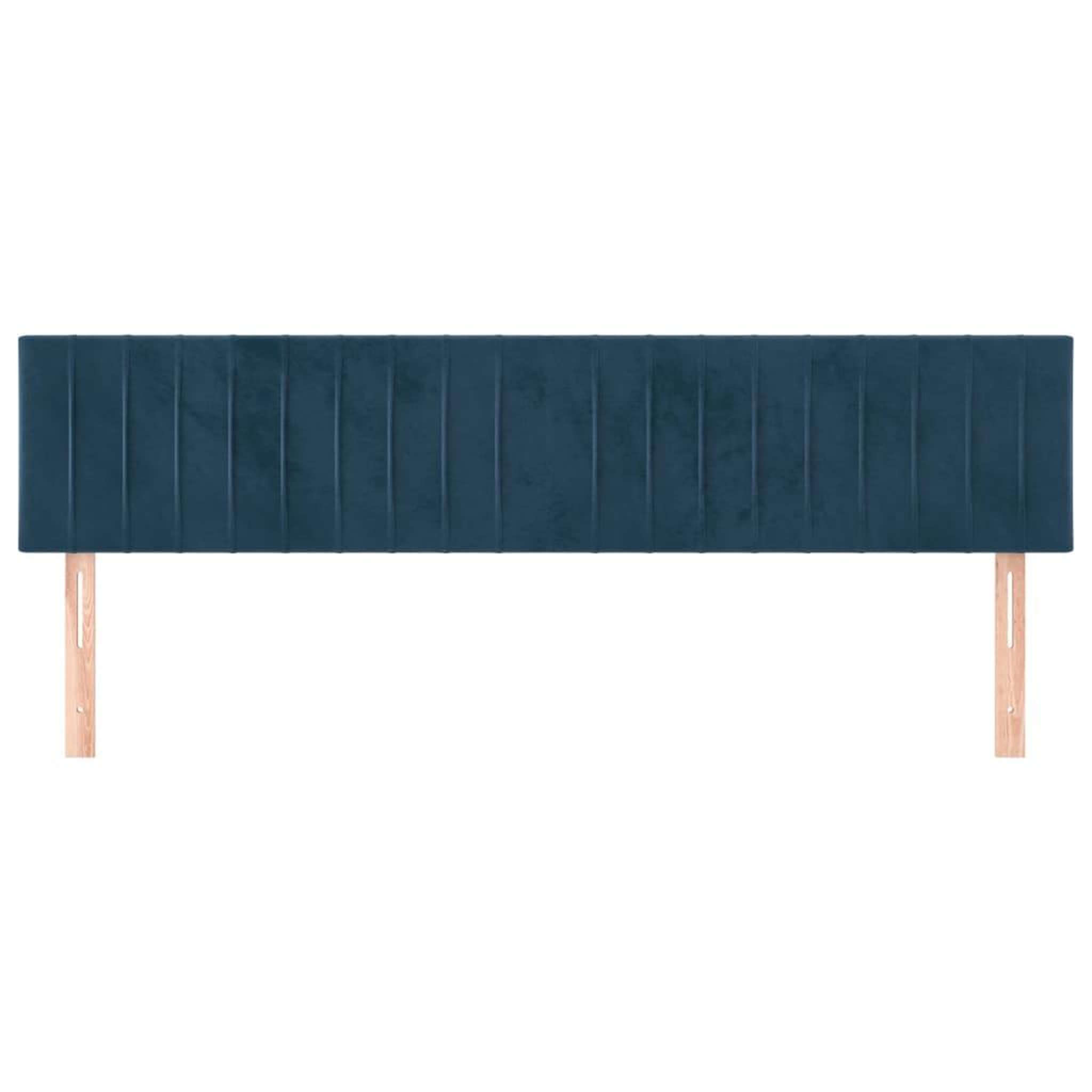 Voir la diapositive 3 : VIDAXL Tetes de lit 2 pcs Bleu fonce 100x5x78/88 cm Velours