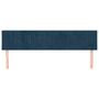 Voir la diapositive 3 : VIDAXL Tetes de lit 2 pcs Bleu fonce 100x5x78/88 cm Velours