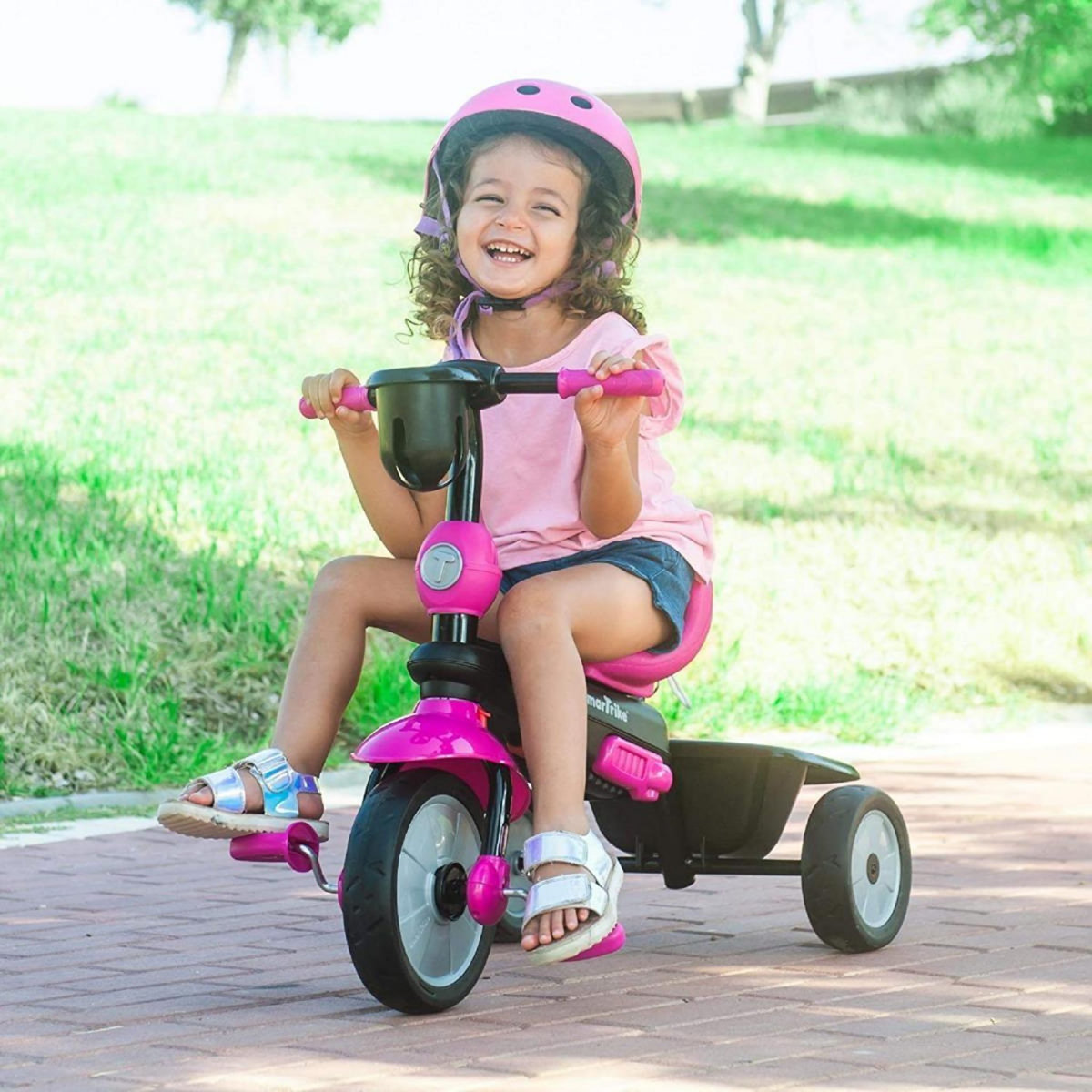 SMARTRIKE Tricycle Swing DLX 4 en 1 Rose