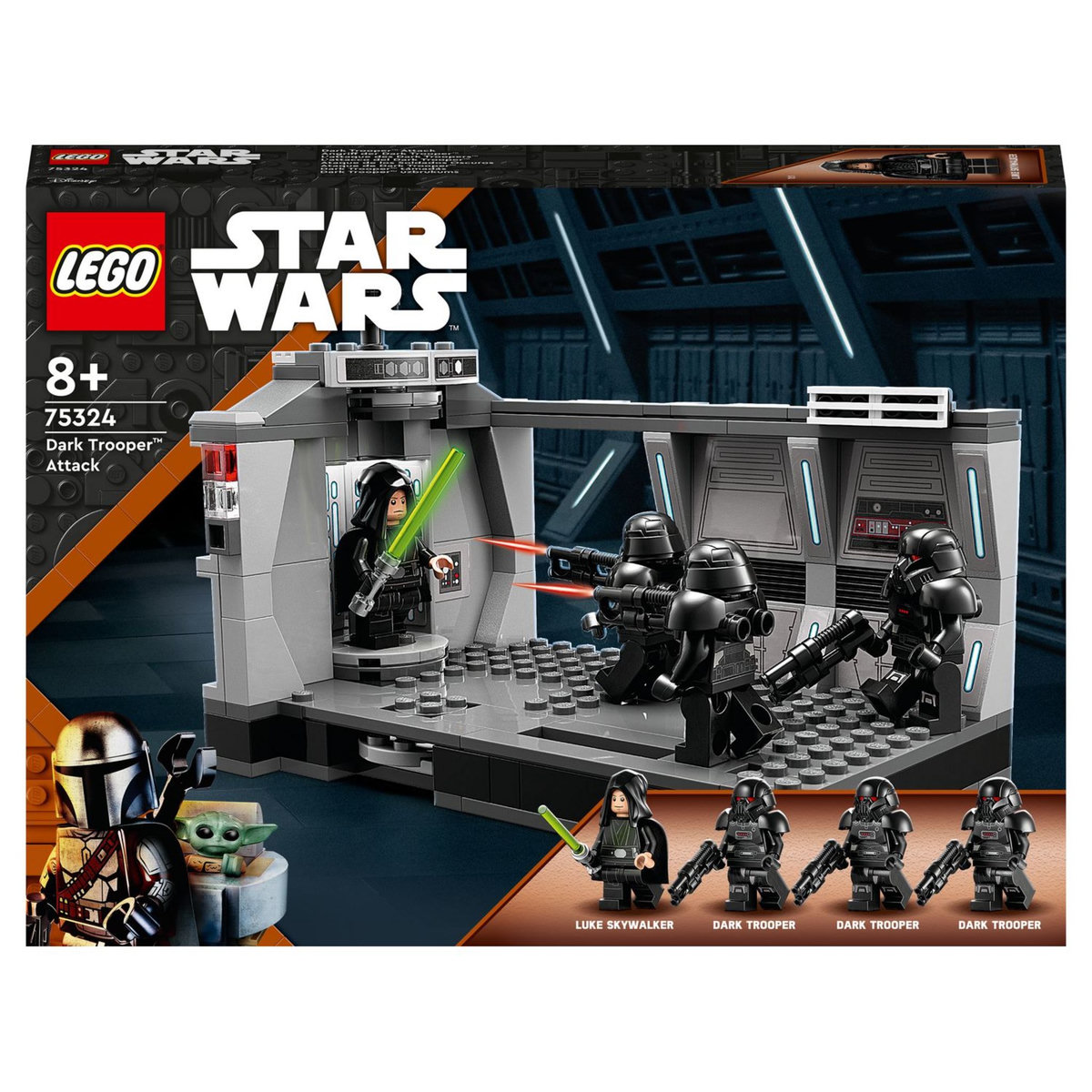 LEGO Star Wars 75324 L&rsquo;Attaque des Dark Troopers, Jouet Mandalorian à Construire Avec Minifigure Luke Skywalker et Son Sabre Laser